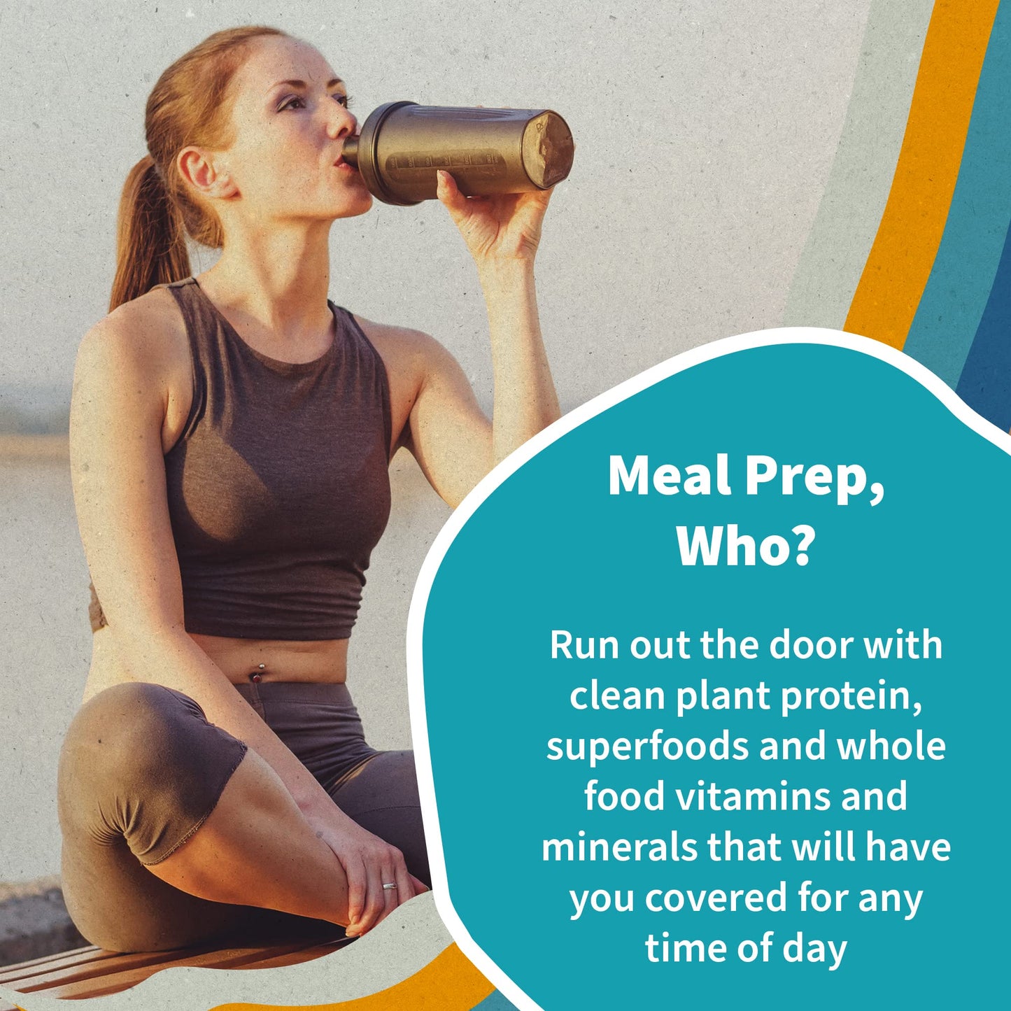 Garden of Life Meal Replacement Shakes, Vegan Protein Powder, Raw Organic Meal, Lightly Sweet Powder with Plant Based Pea Protei