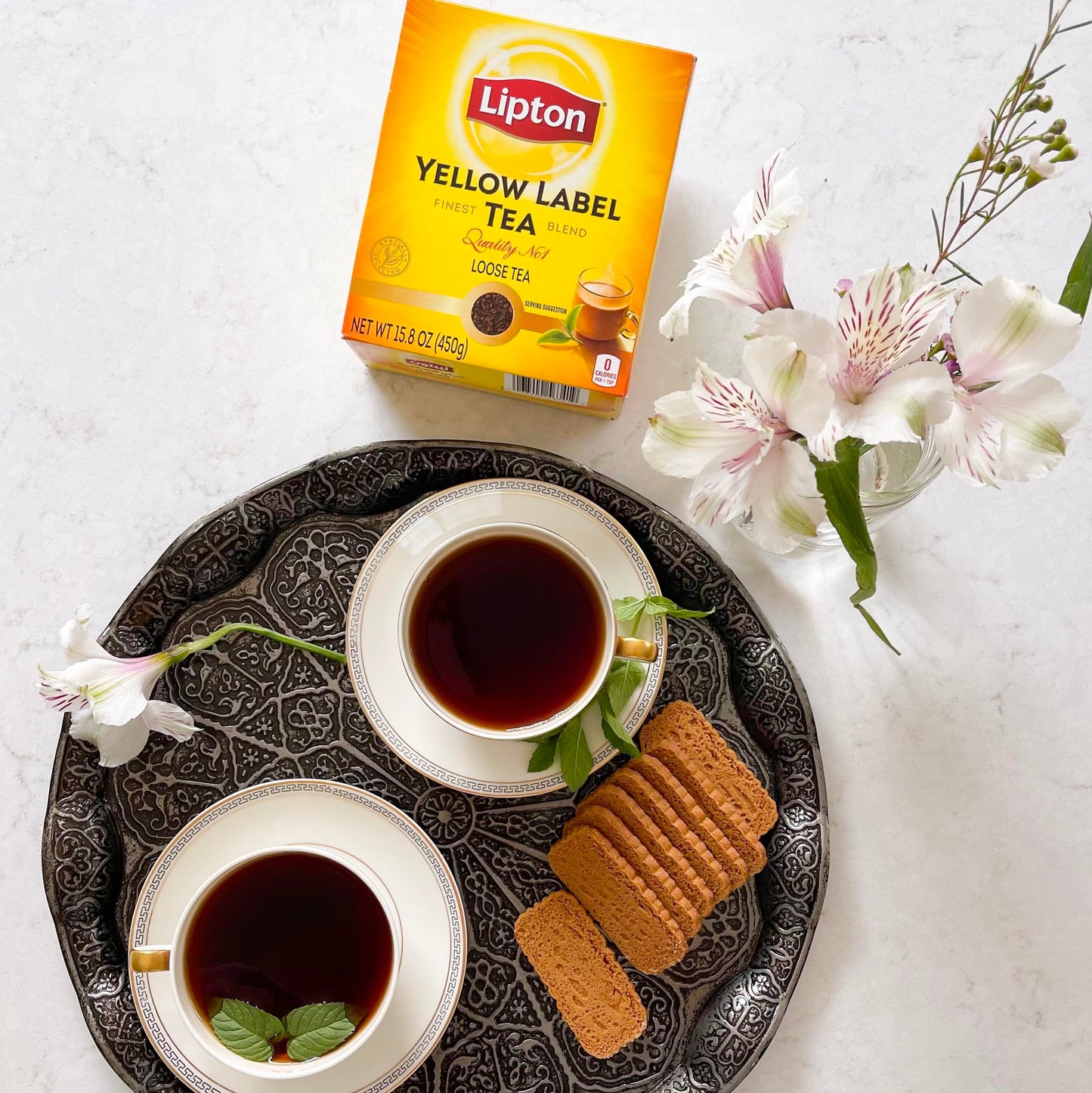 Lipton Yellow Label Tea International Blend 15.8Oz