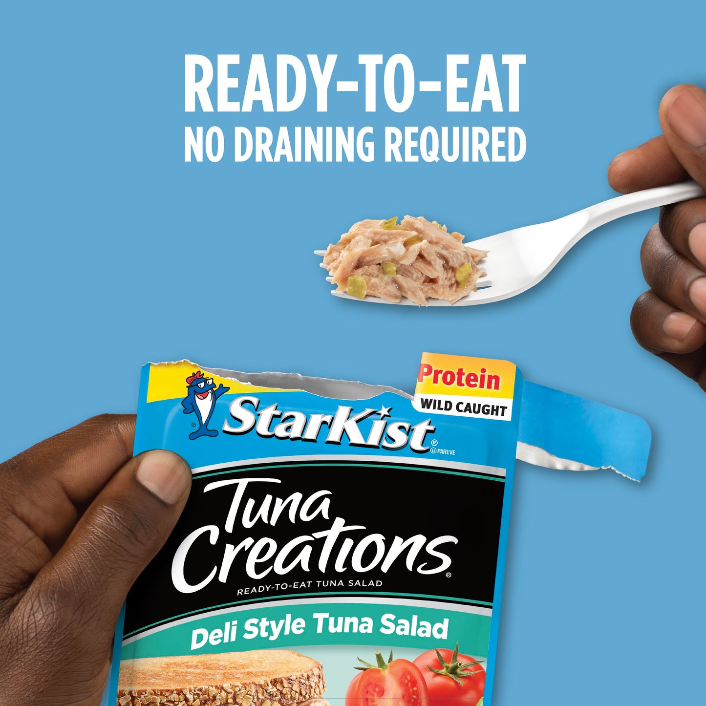 Starkist Tuna Creations Ready To Eat Meals Tuna Salad, 3 Oz Pouch (24 Pack) Deli Style Tuna Salad