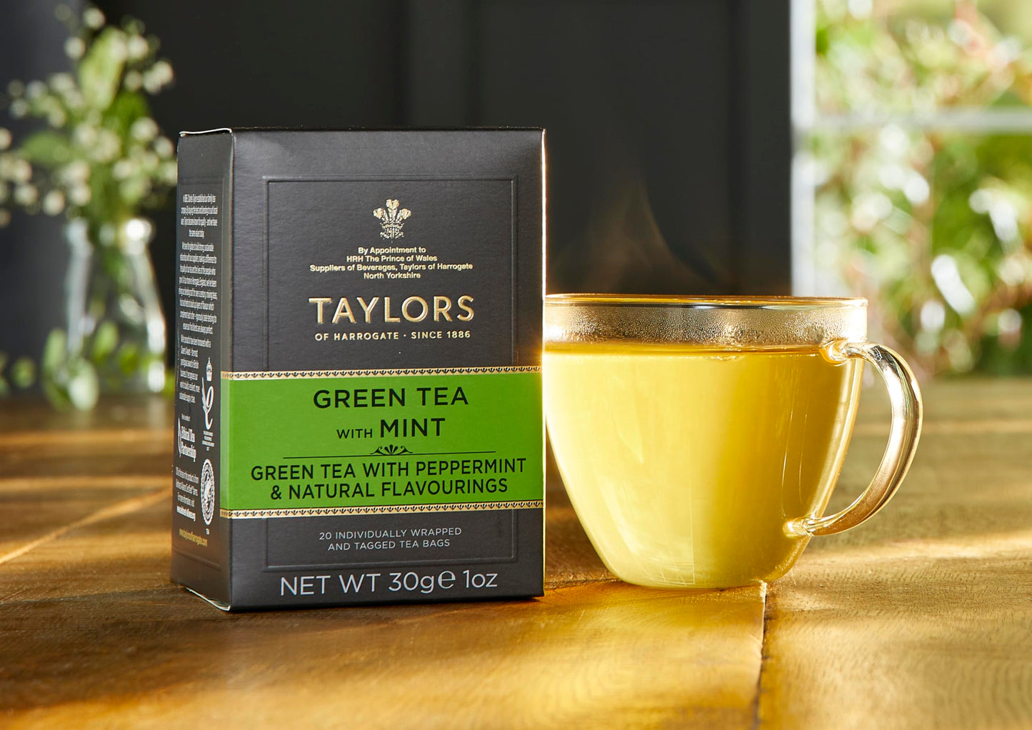 Taylors Of Harrogate Green Tea With Mint, 20 Teabags (Pack Of 6)