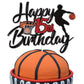 Basketball Happy 15Th Birthday Cake Topper 15 Fifteen Years Old Basketball Player Scene Cake Decoration Sport Theme Fifteenth Bi