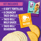 Taco Bell Crunchy & Soft Taco Cravings Kit with 6 Soft Tortillas, 6 Crunchy Taco Shells, Taco Bell Mild Sauce & Seasoning, 12.9