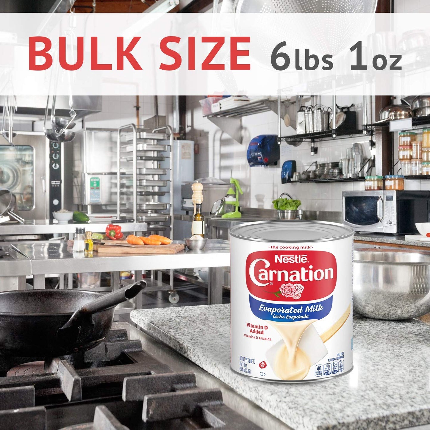 Carnation Evaporated Milk, Holiday Desserts, Unsweetened Condensed Milk, Pumpkin Pie, 97 Fl Oz Can (2.86 L)