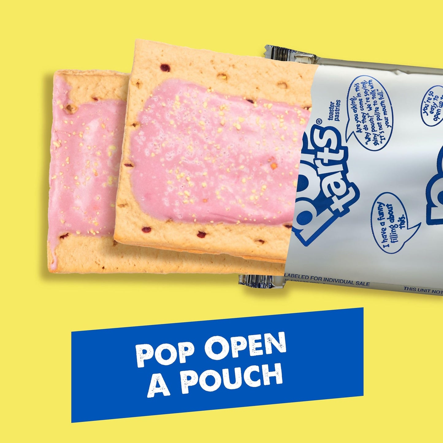 Pop-Tarts Toaster Pastries, Breakfast Foods, Kids Snacks, Frosted Lemon Blueberry Crumble (12 Boxes, 96 Count)