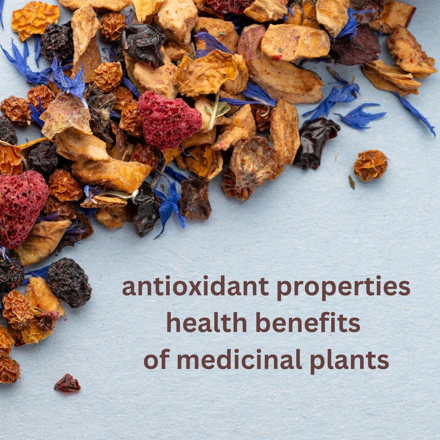 Fruit Tea Loose Leaf - Hot Or Cold Brew Herbal Tea - Christmas Tea, Holiday Tea - Wild Berry Natural Herbs Tea - Amazing Rich Fr