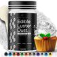 BeePoint Edible Glitter Luster Dust - Food Grade Shimmer Powder for Baking, Cocktails & Cakes - 15g - White