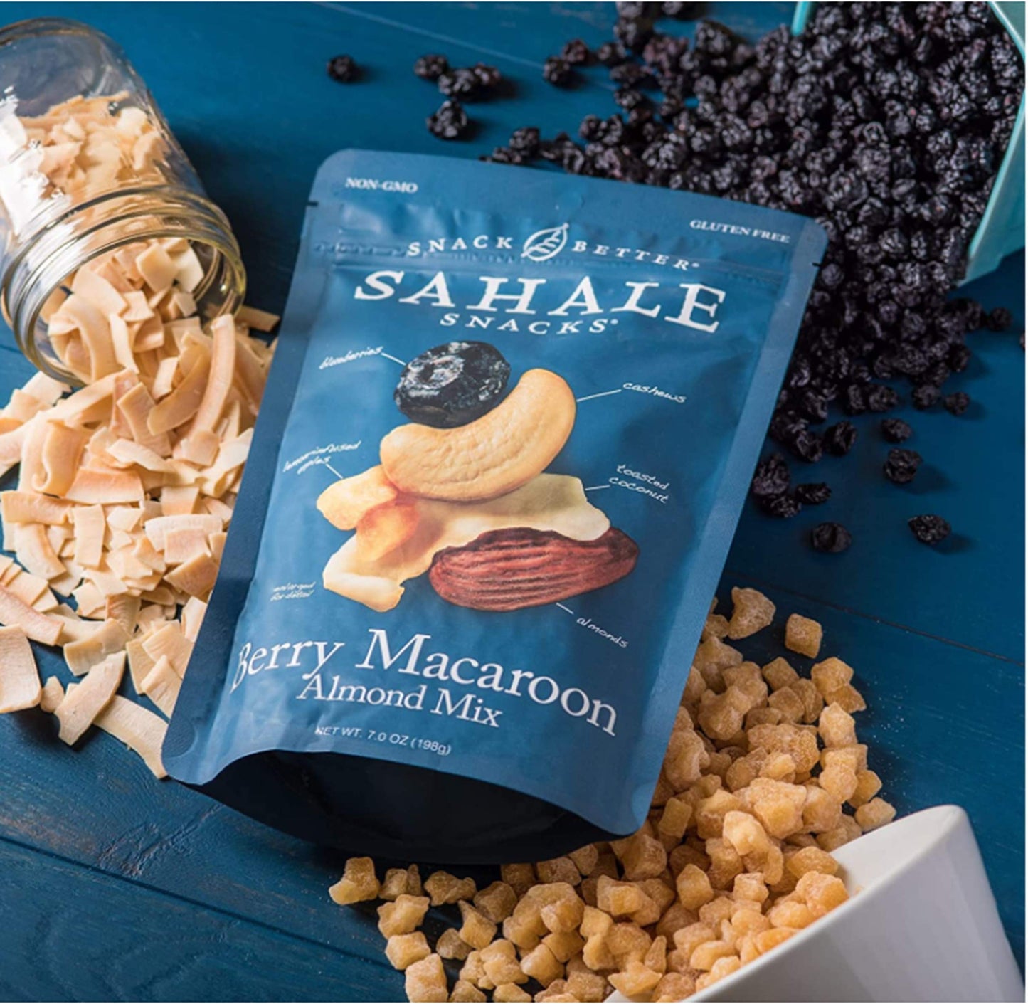 Sahale Snacks Berry Macaroon Almond Trail Mix, 7 Ounces