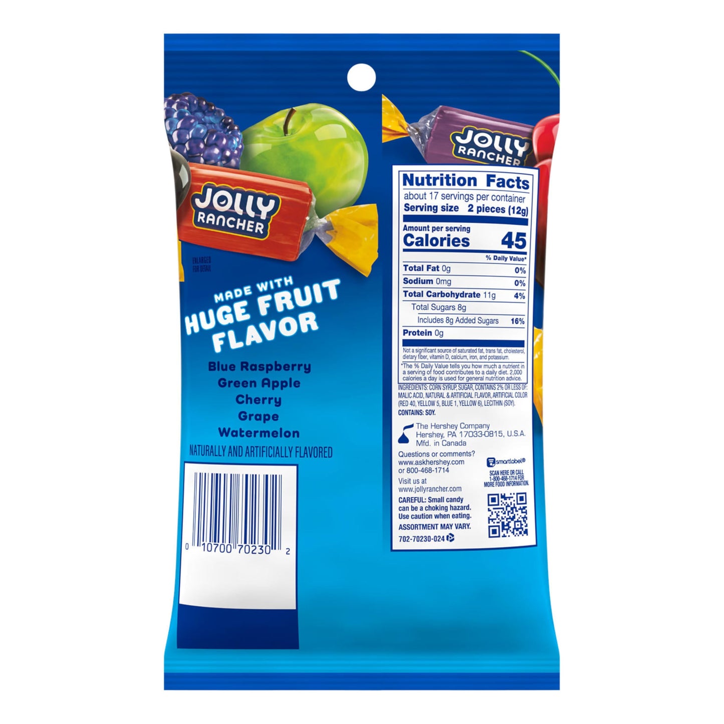 JOLLY RANCHER Original Fruit Flavored Hard Candy Bag, 7 oz