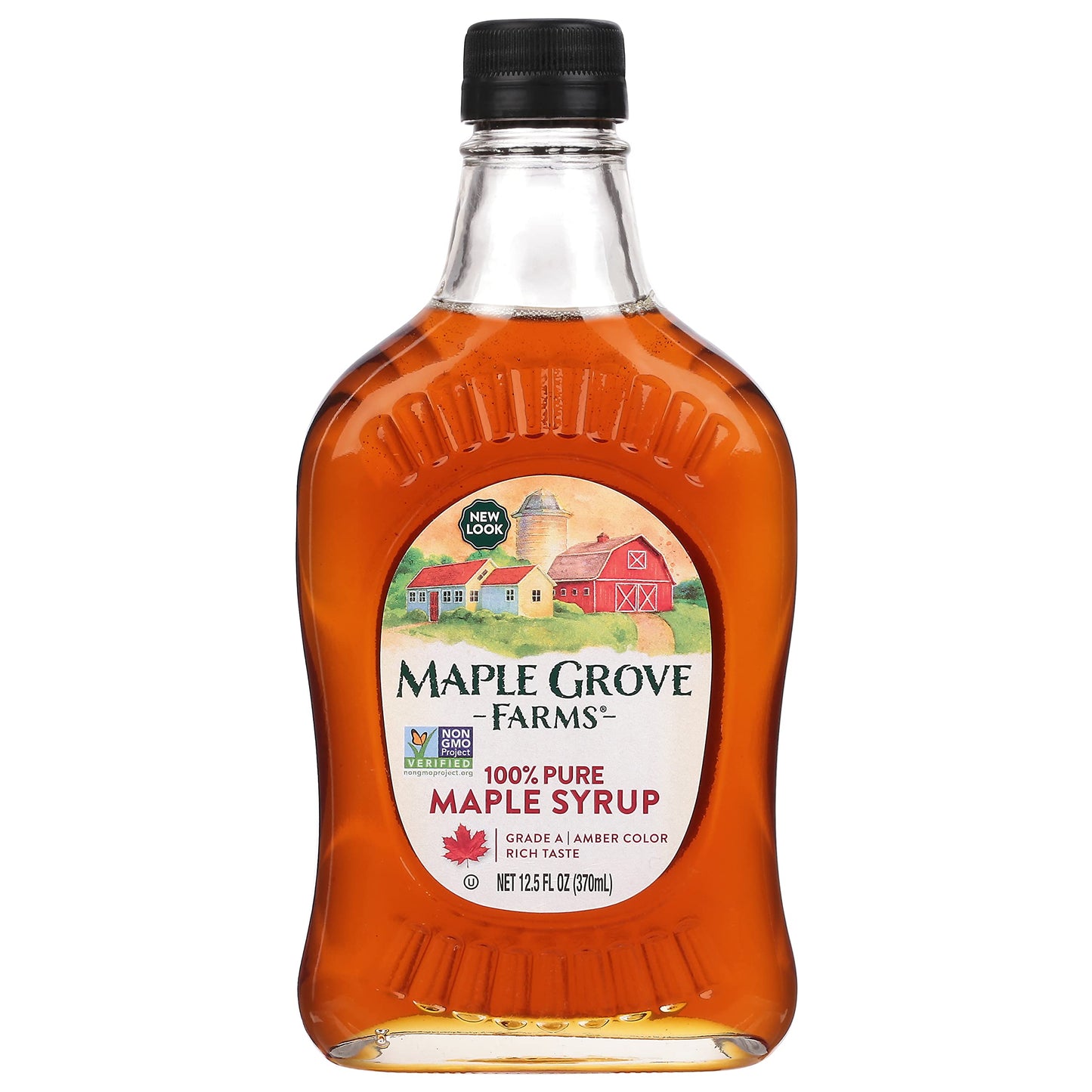 Maple Grove Farms Pure Maple Syrup, 12.5 Fl Oz, Pack of 1, Model 57122310