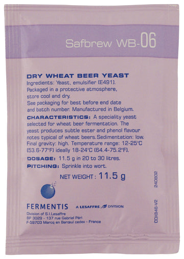 Fermentis Dry Yeast - Safbrew WB-06 (11.5g) (Pack of 5)
