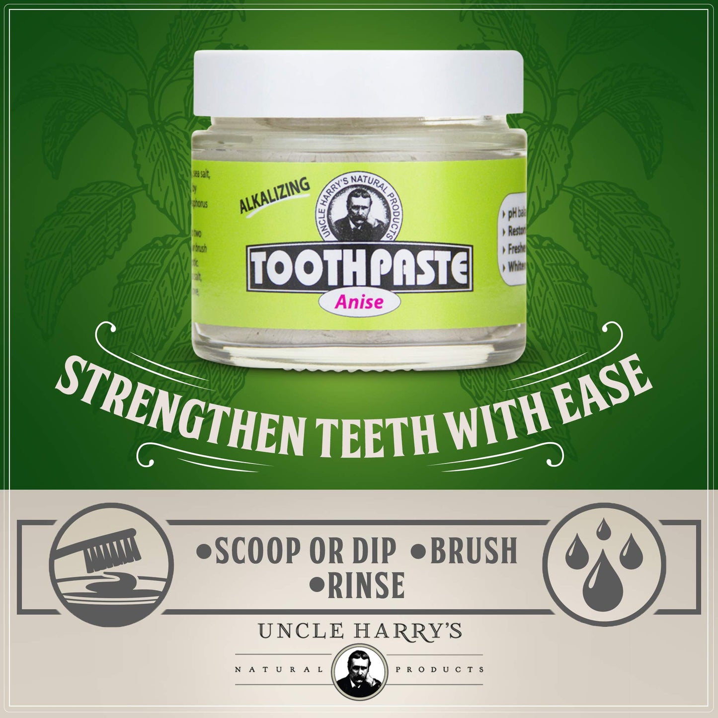 Uncle Harry'S Anise Remineralizing Toothpaste  Natural Whitening Toothpaste Freshens Breath & Promotes Enamel  Vegan Fluoride Fr