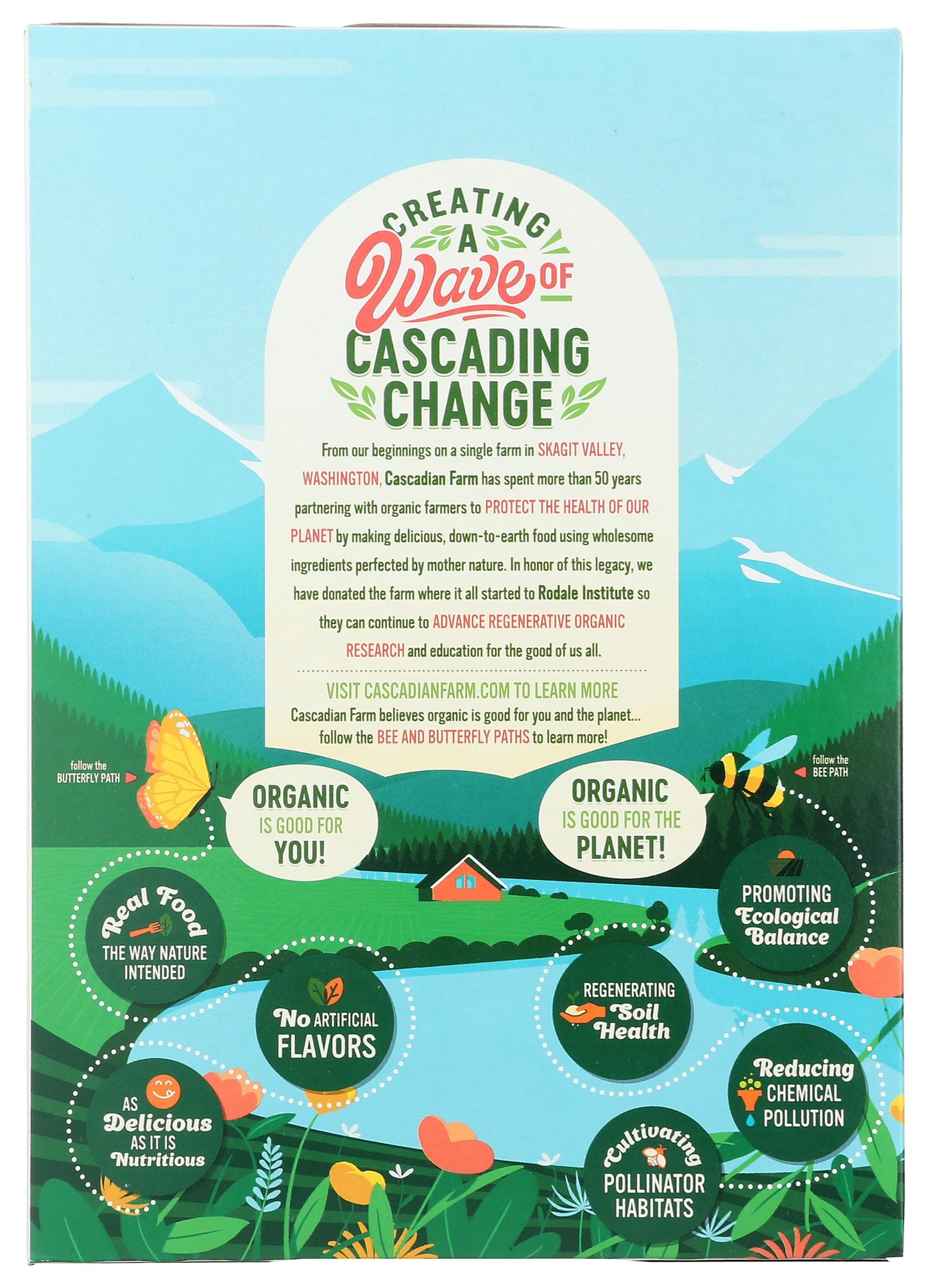 Cascadian Farm Organic Honey Nut Os - Cereal de nueces y miel, 9.5 onzas