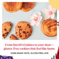 DAVIDS COOKIES Gluten-Free Cookie Gift Sampler Tin - Chocolate Chip & Snickerdoodle - 5x5x5 Inches