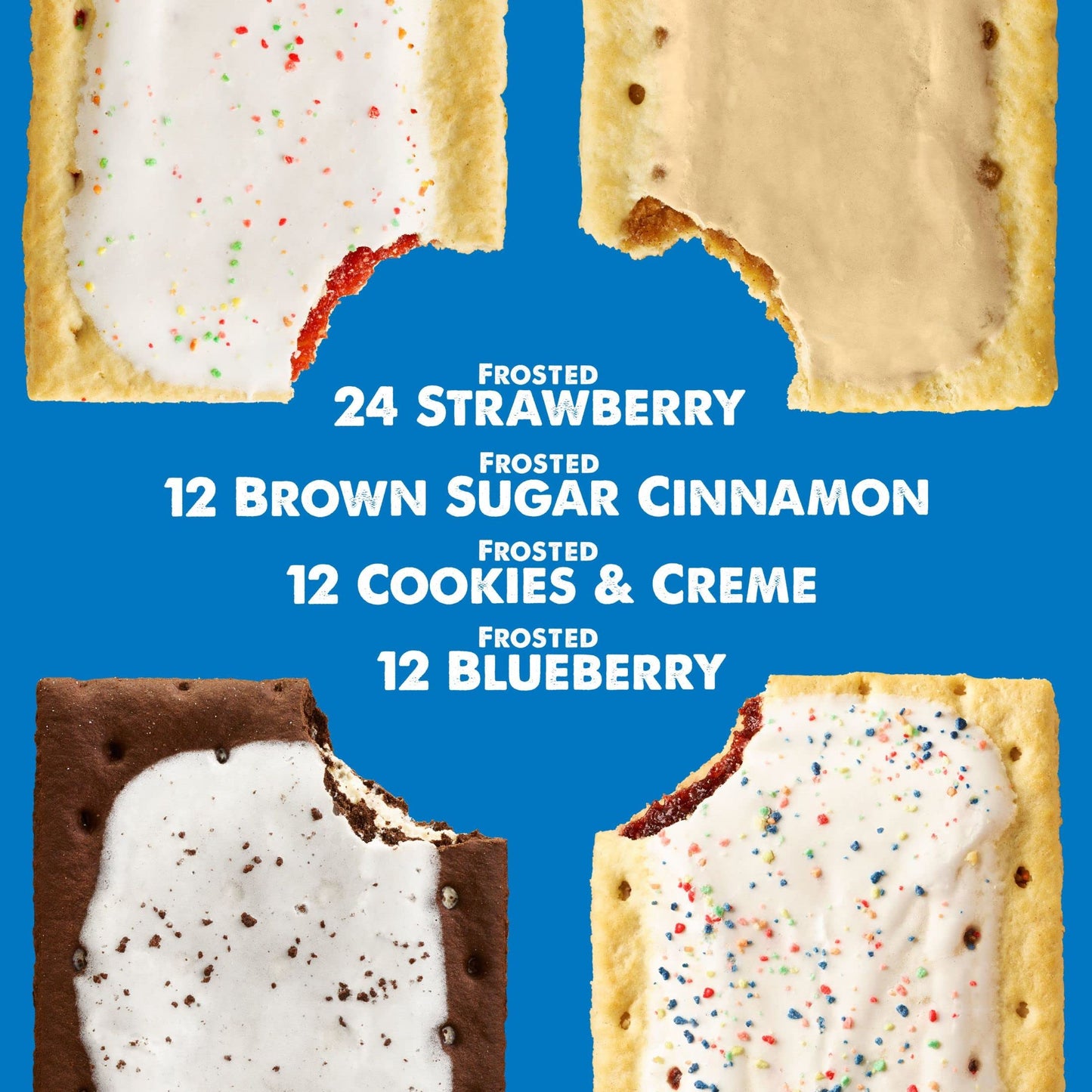 Pop-Tarts Toaster Pastries Variety Pack, 5 Boxes, 60 Pop-Tarts, 20.3 Ounce Total, Kids Snacks, Breakfast Foods