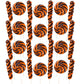 Orange and Black Swirl Halloween Lollipops  Festive Trick or Treat Candy  Individually Wrapped Party Favors  24 Count