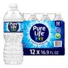 Pure Life Purified Water, 16.9 Fl Oz, Plastic Bottled Water, Pack of 12