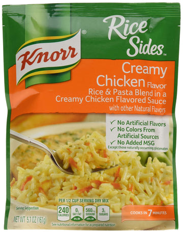 Knorr Rice Side Dish, Creamy Chicken, 5.7 Ounce, Pack Of 4