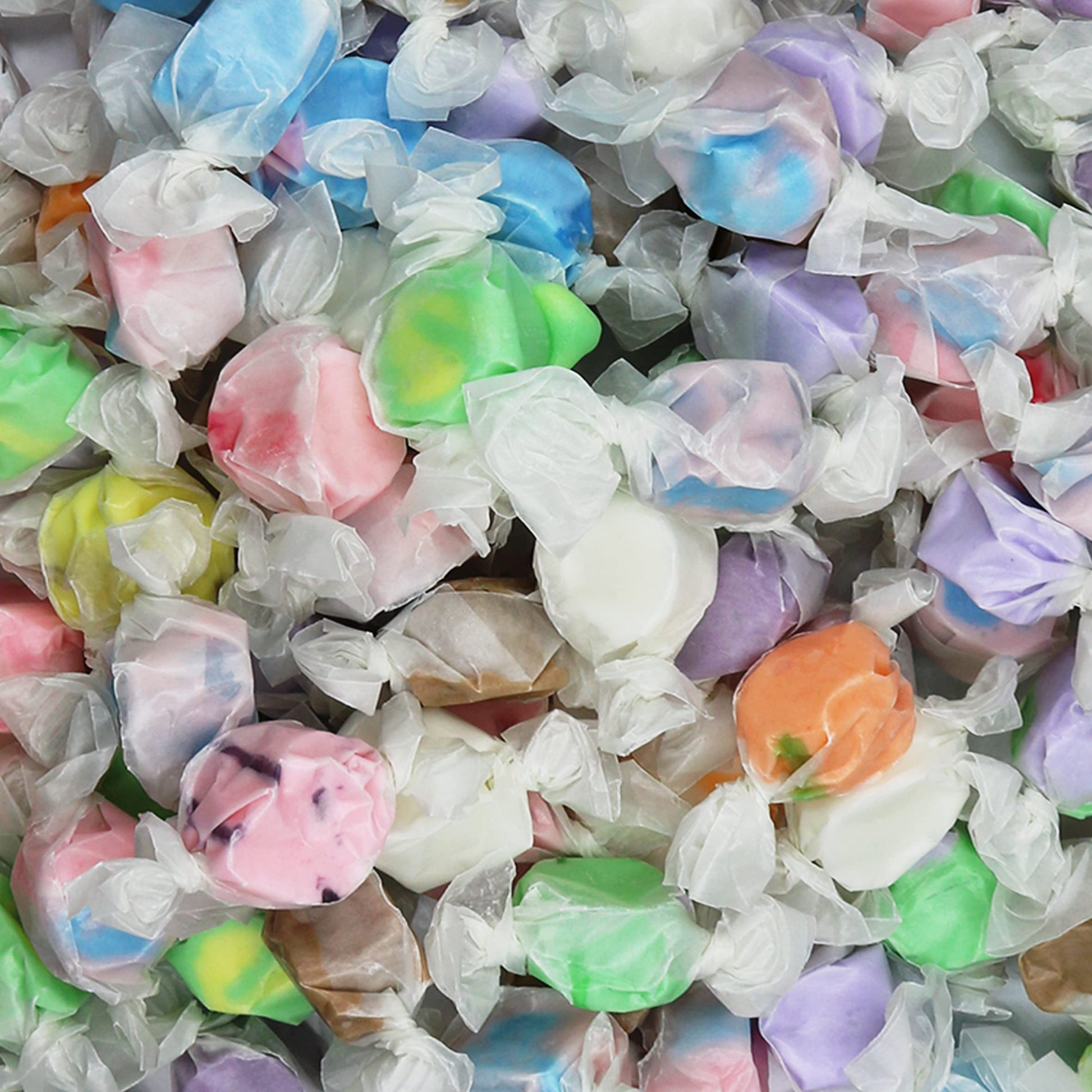 Gourmet Soft And Chewy Salt Water Taffy Candies - Individually Wrapped - Bulk Bags (Assorted Flavors, 5 Pound (Pack Of 1))
