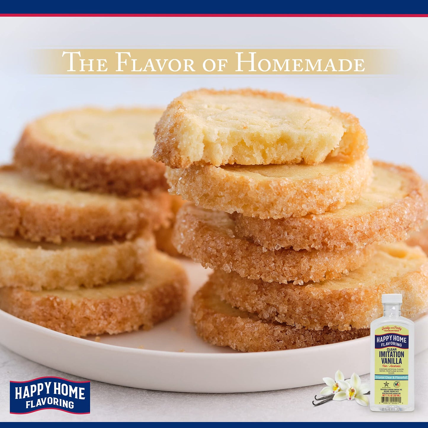 Happy Home compatible with Vanilla Flavoring, Non-  ic, Certified Kosher, 7 oz.