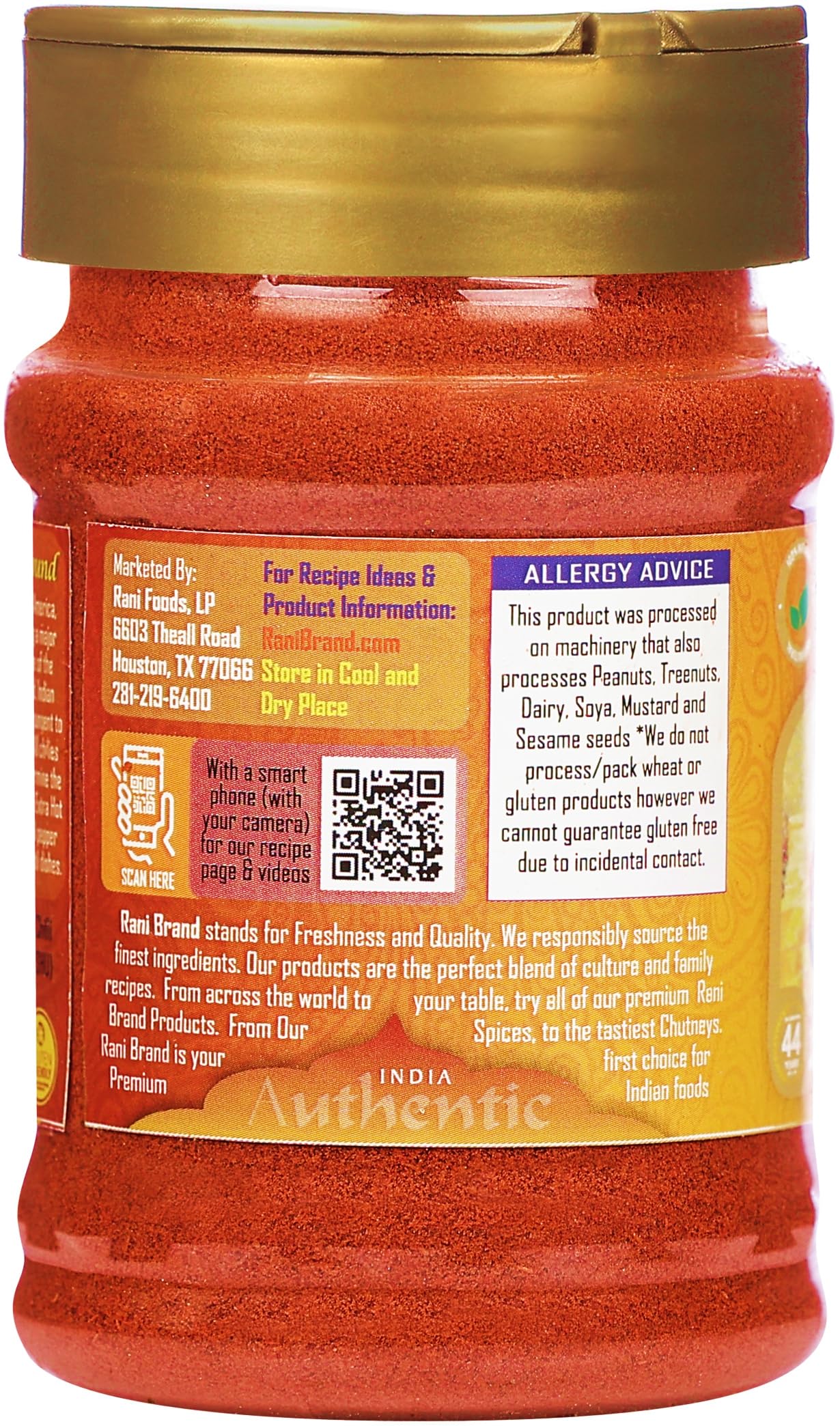 Rani Extra Hot Chilli Powder Indian Spice 3Oz (85G) Pet Jar ~ All Natural | Salt-Free | Vegan | No Colors | Gluten Friendly | Non-Gmo | Kosher | Indian Origin