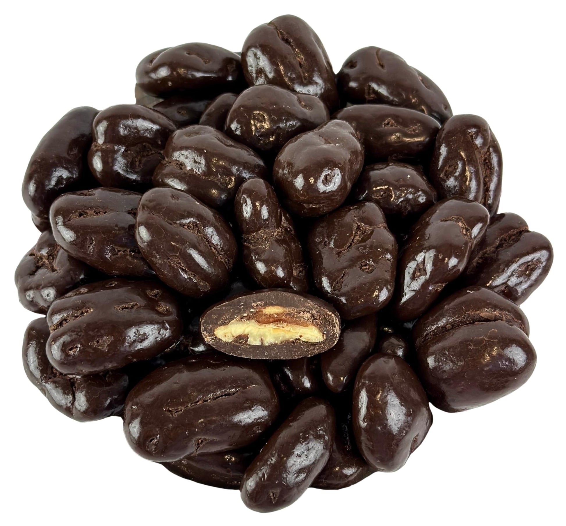 Dark Chocolate Covered Pecans  1 Pound