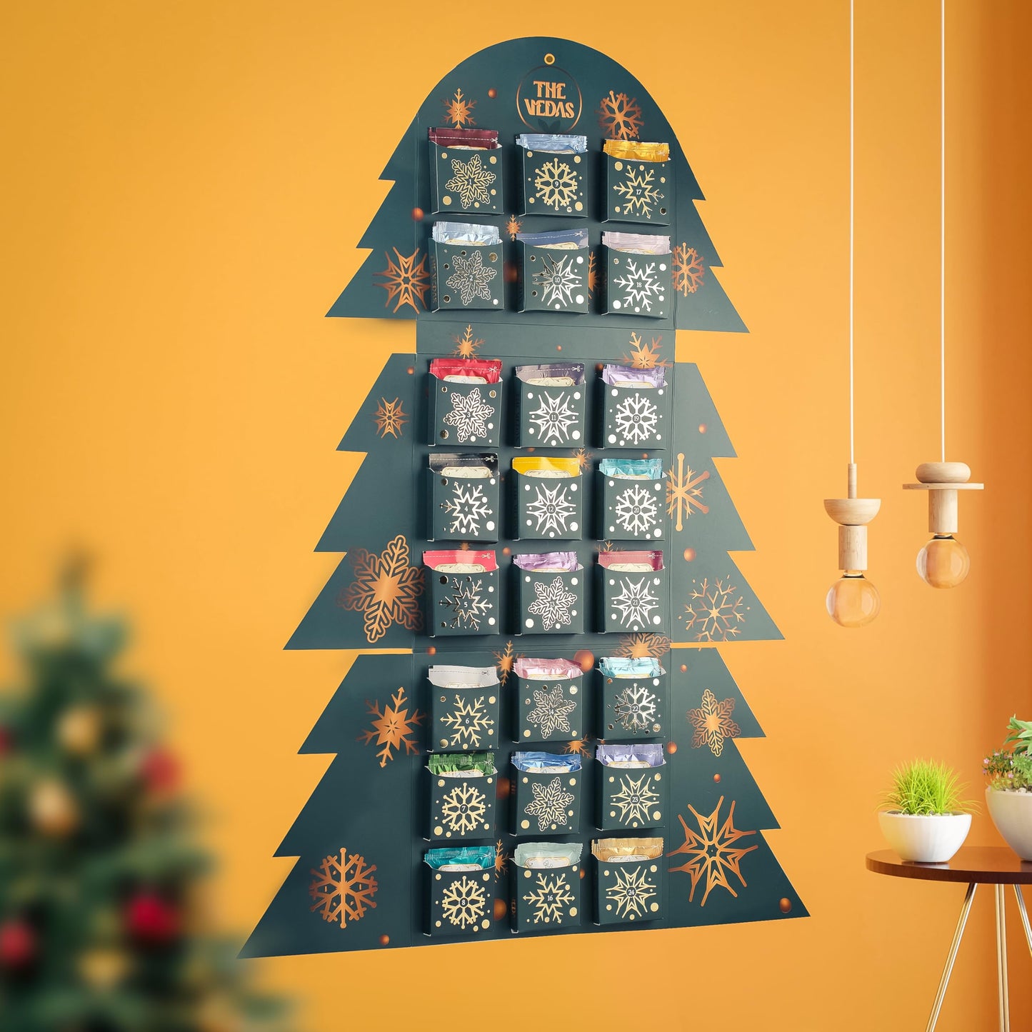 The Vedas Tea Advent Calendar Gift Set 2025 | 24 Unique Flavours | Advent Calendar For Mature-Themeds | Top Christmas Gifts For Men/Women | Tea Gift Sets