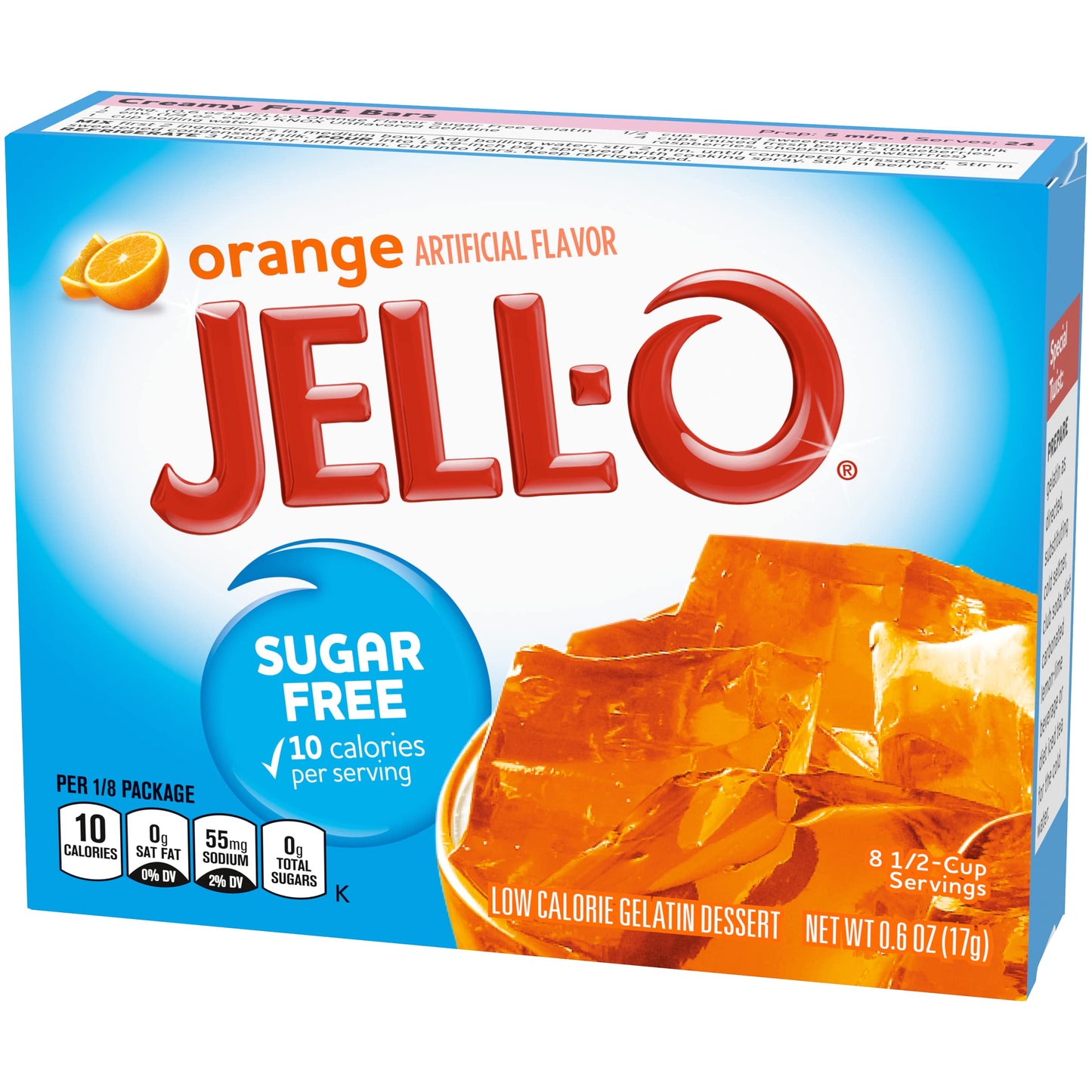 Jell-O Orange Gelatin Dessert Mix (0.60 Oz Boxes, Pack Of 6)