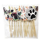 TSJ Dog Cupcake Toppers, 24PCS Paper Puppy Theme Birthday Decorations, Dog Toppers, Model CT-D