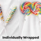 24 Large Rainbow Lollipops Individually Wrapped- Non Broken |12 Giant Swirl Lollipop 3'' And 12 Large Twisty Pops, Carnival Loll