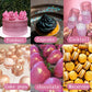Cobakey Edible Glitter for Cocktails, 4g Blue Atoll Luster Dust for Baking and Cake Decorating