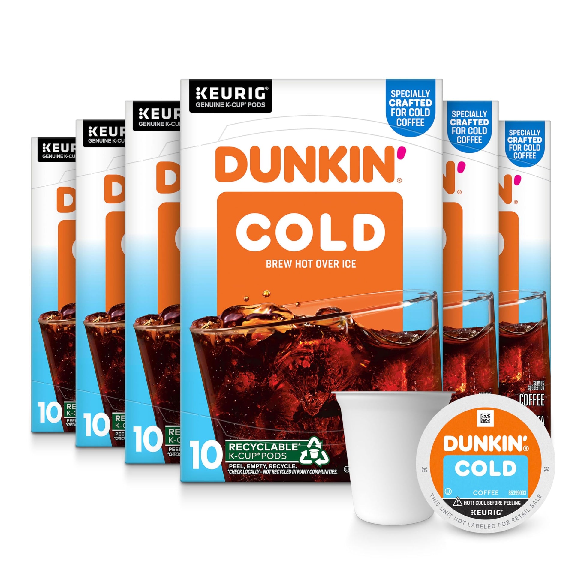 Dunkin Cold Coffee, 60 Keurig K-Cup Pods