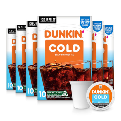 Dunkin Cold Coffee, 60 Keurig K-Cup Pods