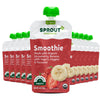 Sprout Organic Baby Food, Stage 4 Toddler Smoothie Pouches, Strawberry Banana & Yogurt, 4 Oz Purees (Pack Of 12)
