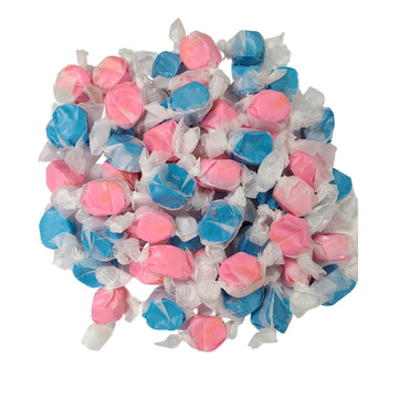 Fairtime Adams & Brooks Taffy Gender Reveal Candy, Gender Reveal Taffy Pink and Blue Candy for Candy Buffets, Bulk Candy, Pinata