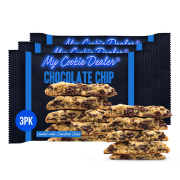 My Cookie Dealer Soft Baked Cookies, Chocolate Chip, Individually Wrapped, 3 Pack, 4oz