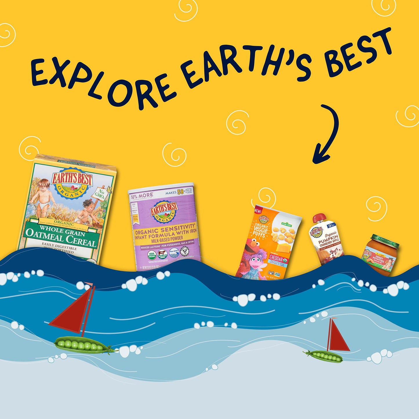 Earths Best Organic Sunny Days Snack Bars For Toddlers 2 Years Old And Up, Apple Flavored With Other Natural Flavors, 7 Ct