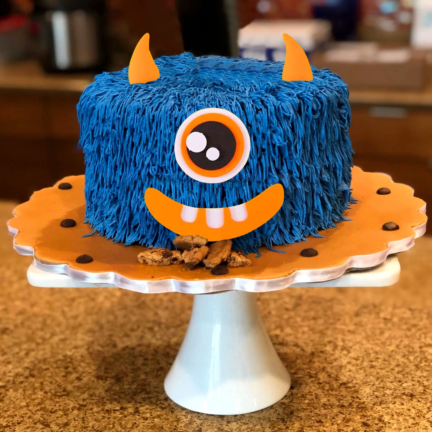 Jevenis Set Of 4 Little Monster Cake Topper Monster Cake Topper Monster Cake Decorations Party Supplies Monster Birthday Party S