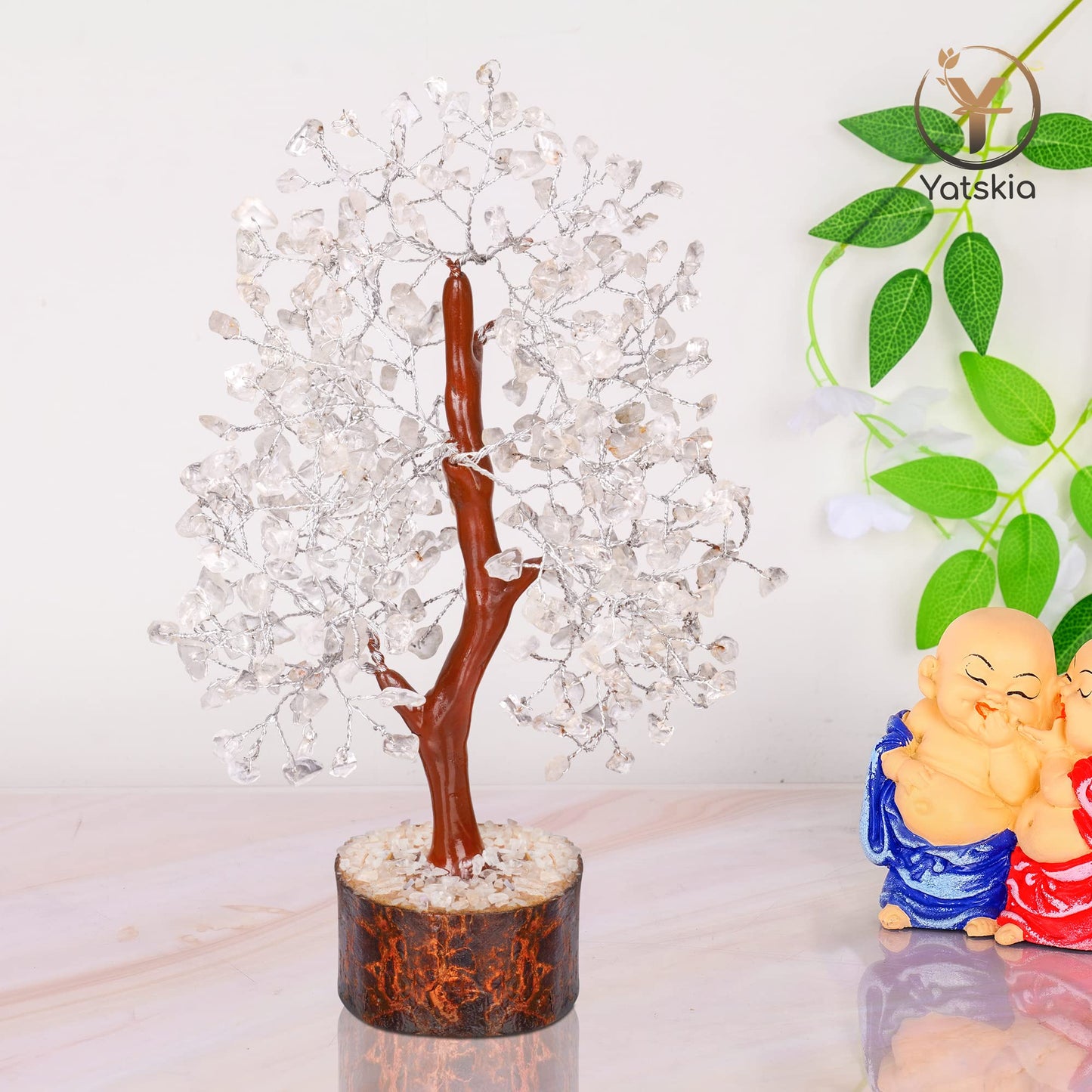 Clear Quartz Crystal - Tree Of Life Chakra, Stone Clear, Artificial Trees, Fungshui Decorations, Crystal Money Tree, Crystal Luc