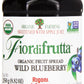 Rigoni Di Asiago Fiordifrutta Organic Fruit Spread, Wild Blueberry, 8.82 Ounce