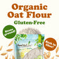 Food to Live Gluten-Free Organic Oat Flour, Stone Ground, 16 Ounce Pack
