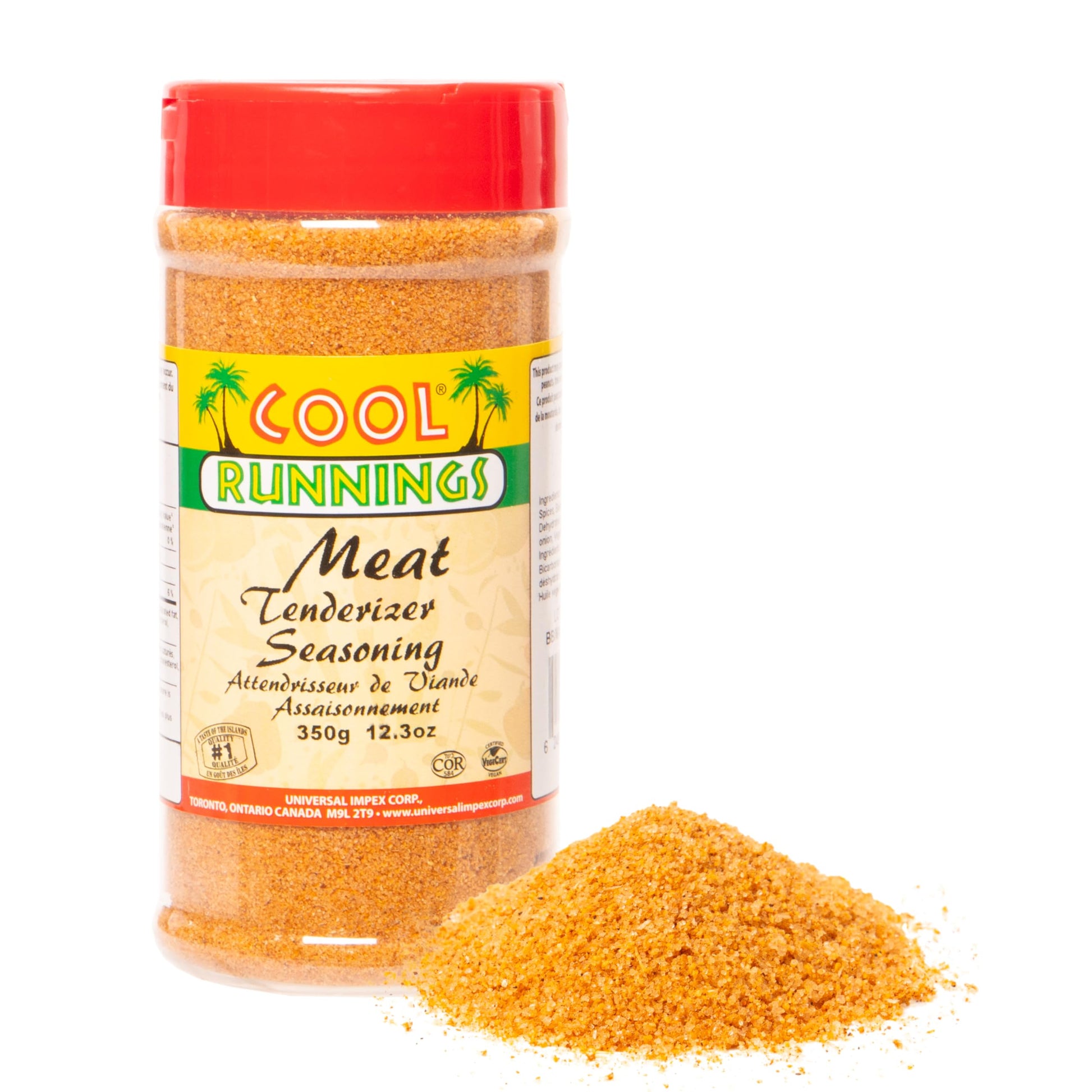 Cool Runnings USA Meat Tenderizer Seasoning 350g - Perfect Blend for Softening and Marinating Meats, Enhances Flavor for Roastin