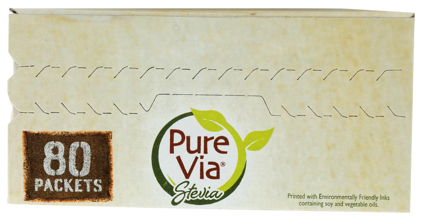 Purevia Stevia Zero Calorie Sweetener 80-Count Packets - 2 Pack