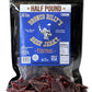 Bronco Billy's Beef Jerky Teriyaki Half Pound Resealable Bag, Made in USA with Premium USDA Beef, Hand Cut, Hand Strung, Hand Pa