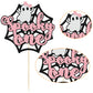Gyufise 1Pc The Spooky One Cake Topper Pink Glitter The Spooky One Halloween Cake Picks 1St Birthday Cake Decorations For Hallow