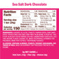 Munk Pack Keto Snack Bars, Sea Salt Dark Chocolate, Low Carb, 5g Protein, 1g Sugar, Gluten Free, 12 Count
