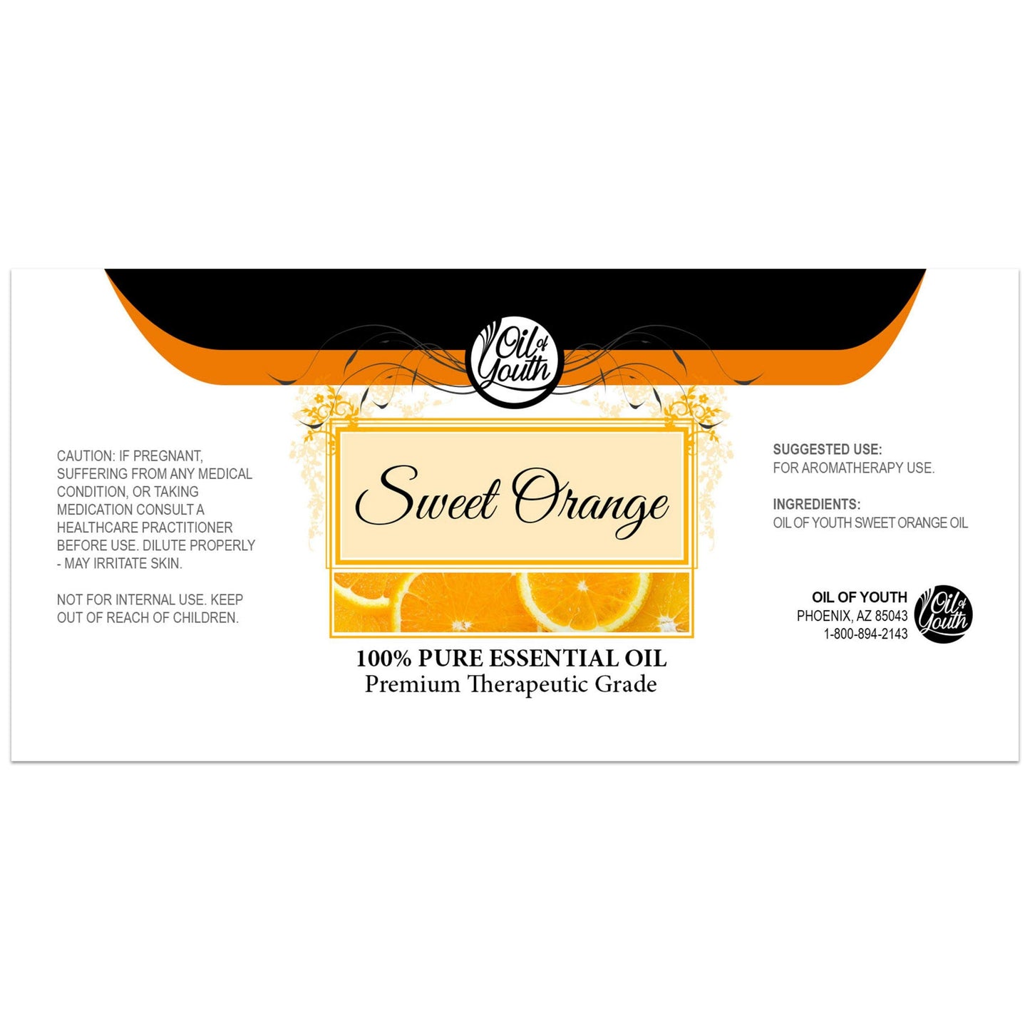 Oil Of Youth Essential Oils 16Oz - Orange (Sweet) Essential Oil - 16 Fluid Ounces
