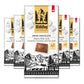 Milkboy Swiss Chocolates Milk Chocolate Bars with Caramel Sea Salt, Gluten-Free, 3 oz, Pack of 5, Chocolate