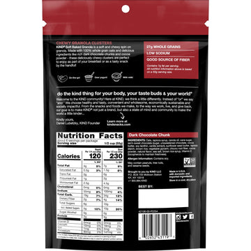 KIND Soft Baked Granola, Dark Chocolate Chunk, 11 oz bag (Pack of 2)