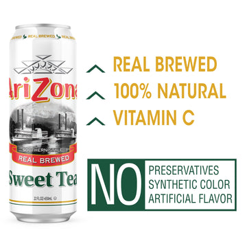 Arizona Sweet Tea - Big Can, 22 Fl Oz (Pack Of 24)
