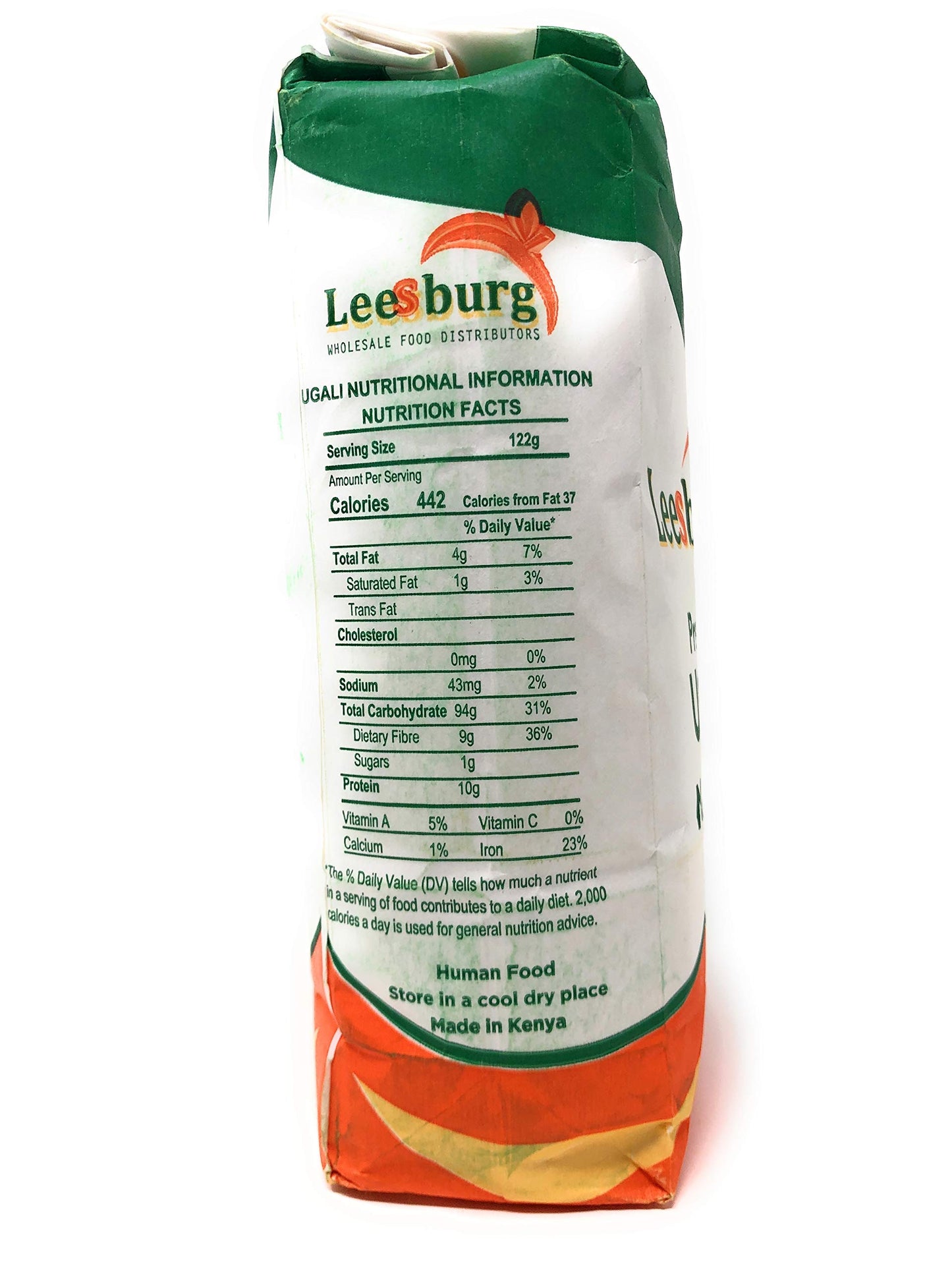 Leesburg Premium Ugali Maize Meal, 2kg (4.4 lbs) - Authentic Kenyan Cuisine